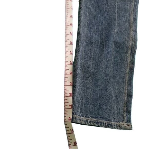 Agolde Claire womens Skinny jeans washed Sz 31 denim midwaist blue color NWOT - Picture 12 of 14